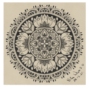 Relaxing Mandala Drawing