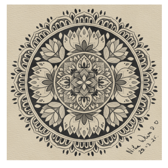 Relaxing Mandala Drawing